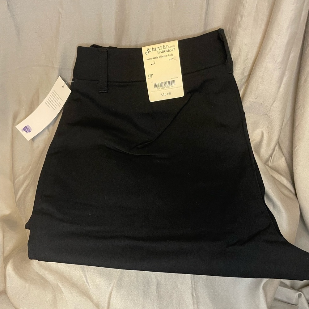 St. John's Bay Black Boot Cut Pants